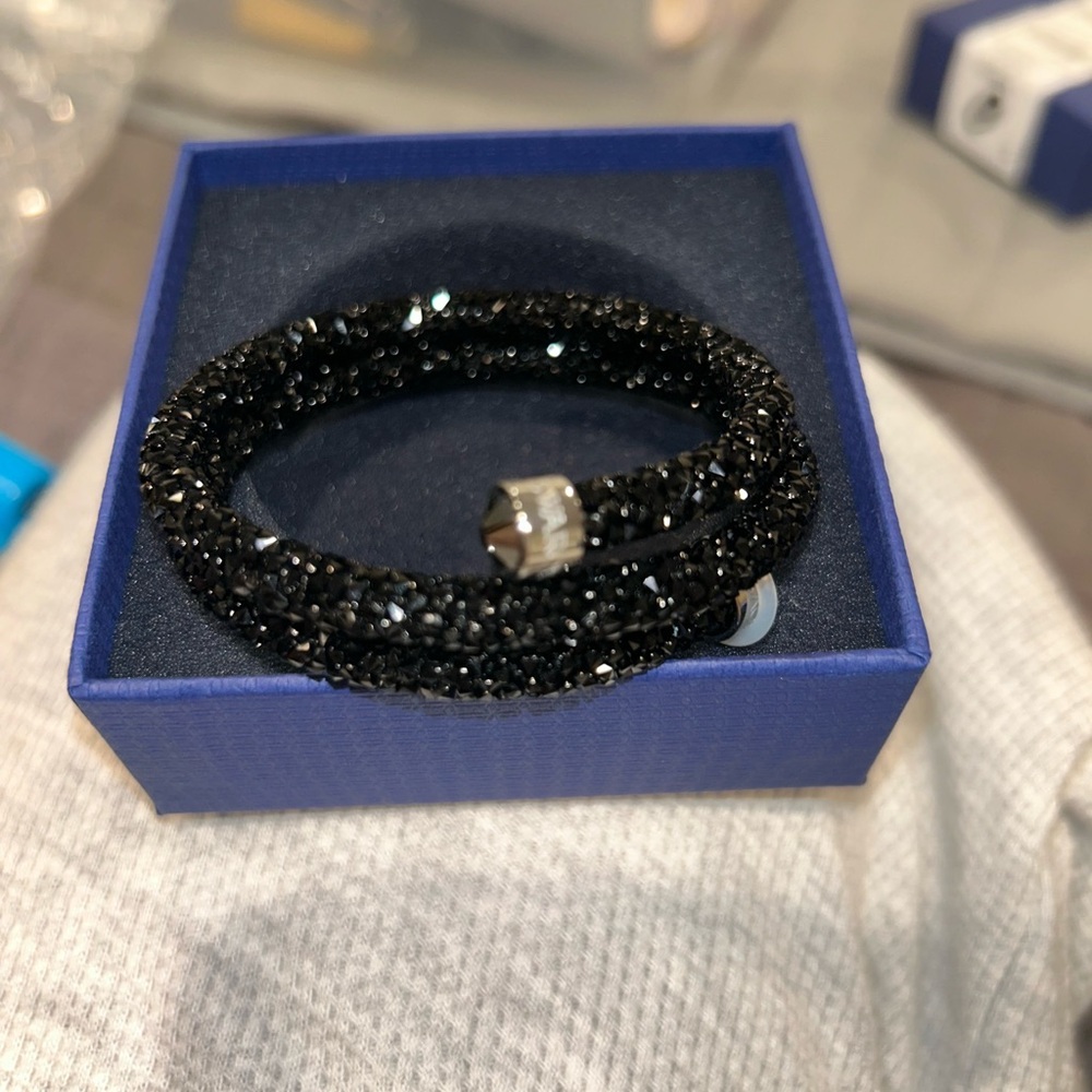 Swarovski Crystaldust Double Bangle Bracelet